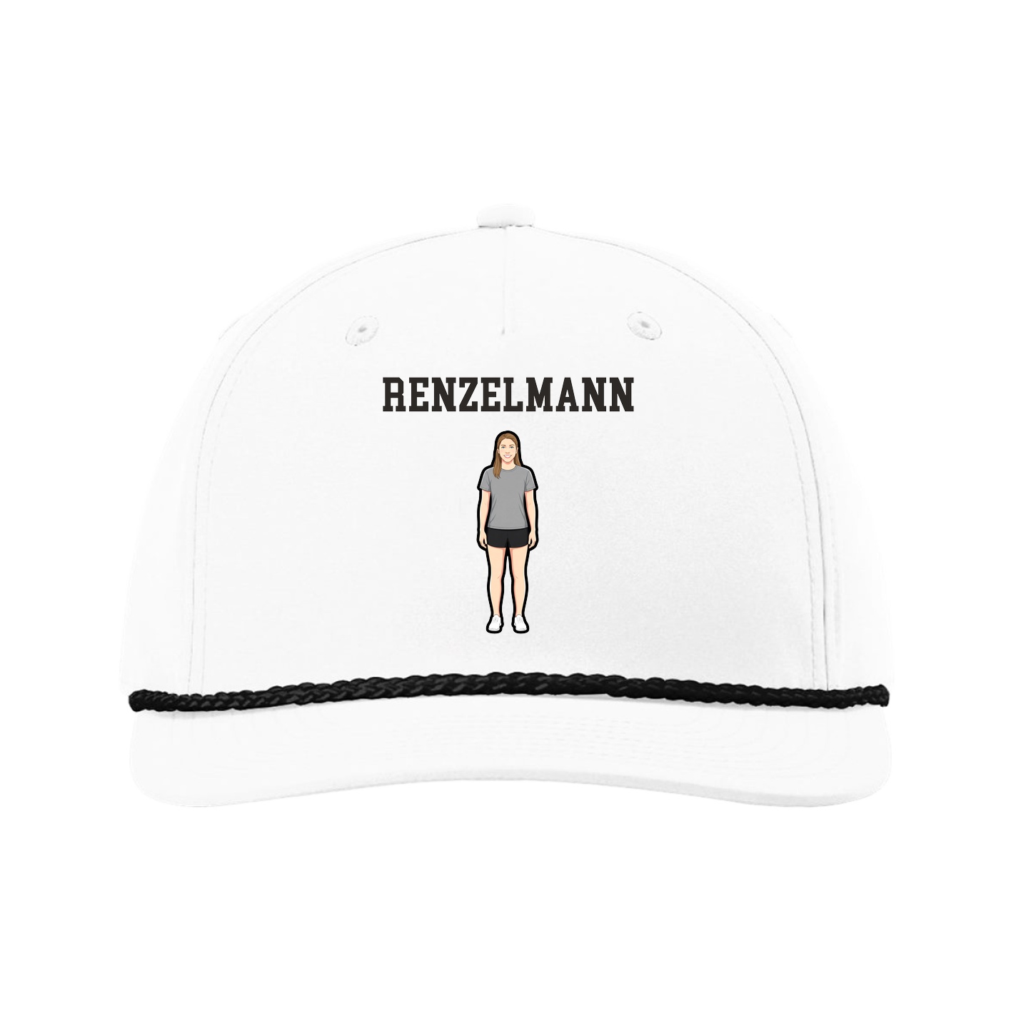 Five-Panel Classic Rope Cap — Shirsey in White