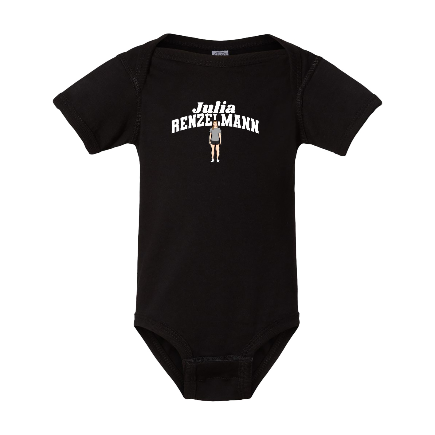Baby Onesie — Signature Arch in Black