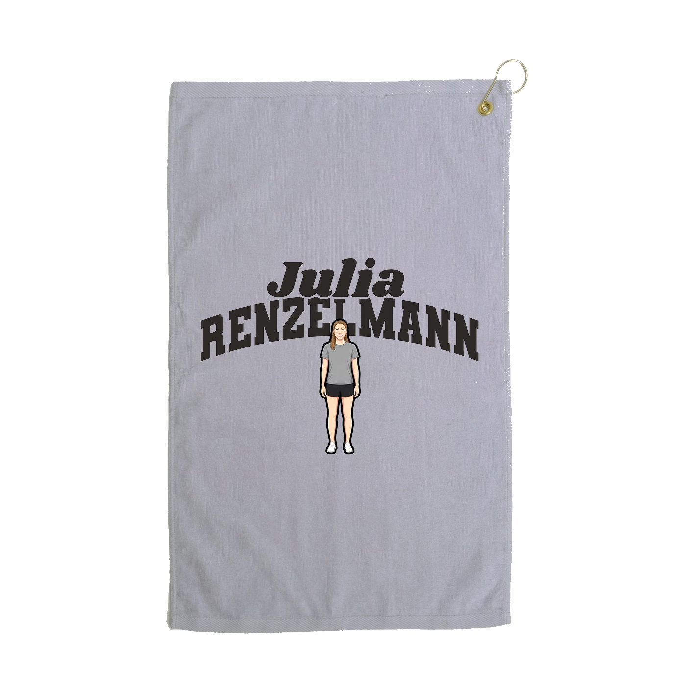 Golf Towel — Signature Arch in Grey