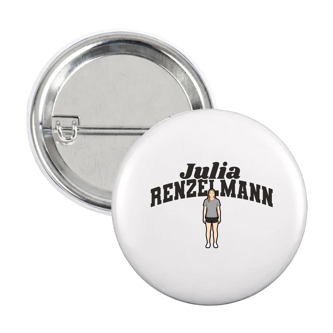 Game Day Button — Signature Arch in White