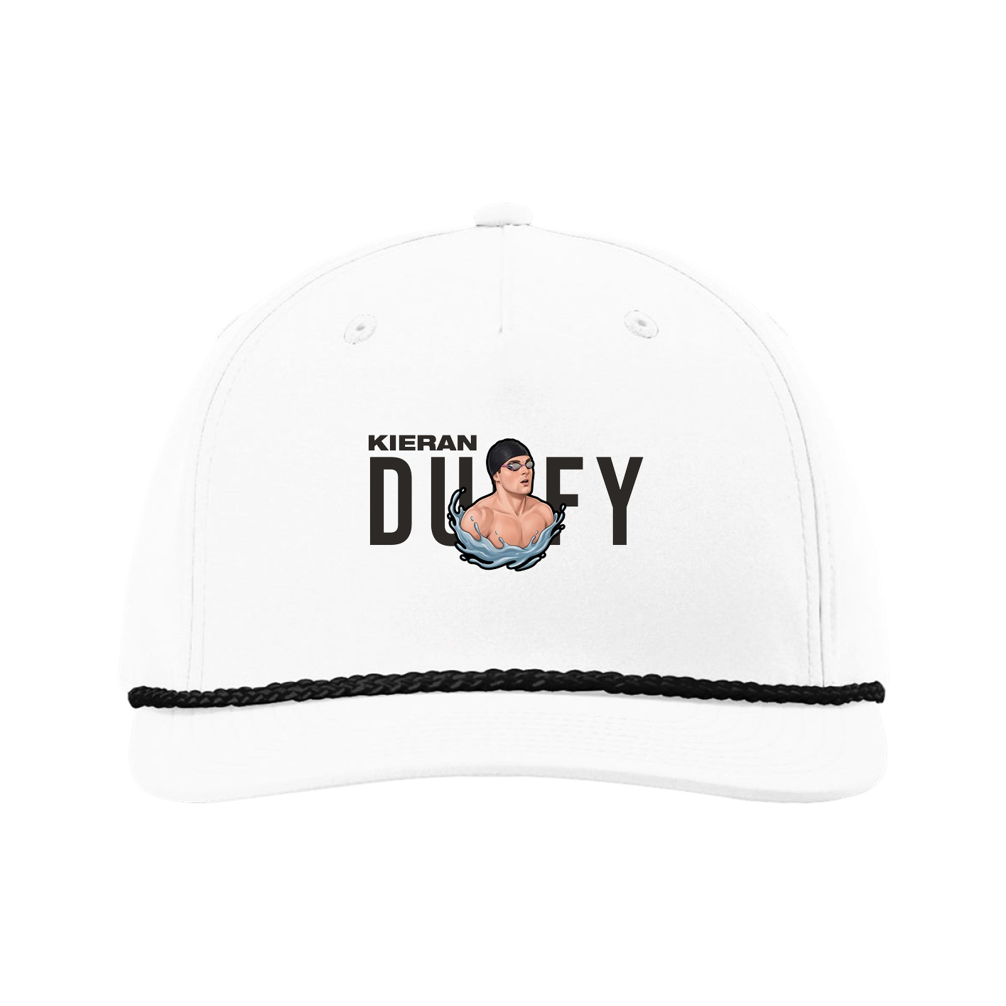 Five-Panel Classic Rope Cap — Player Name in White