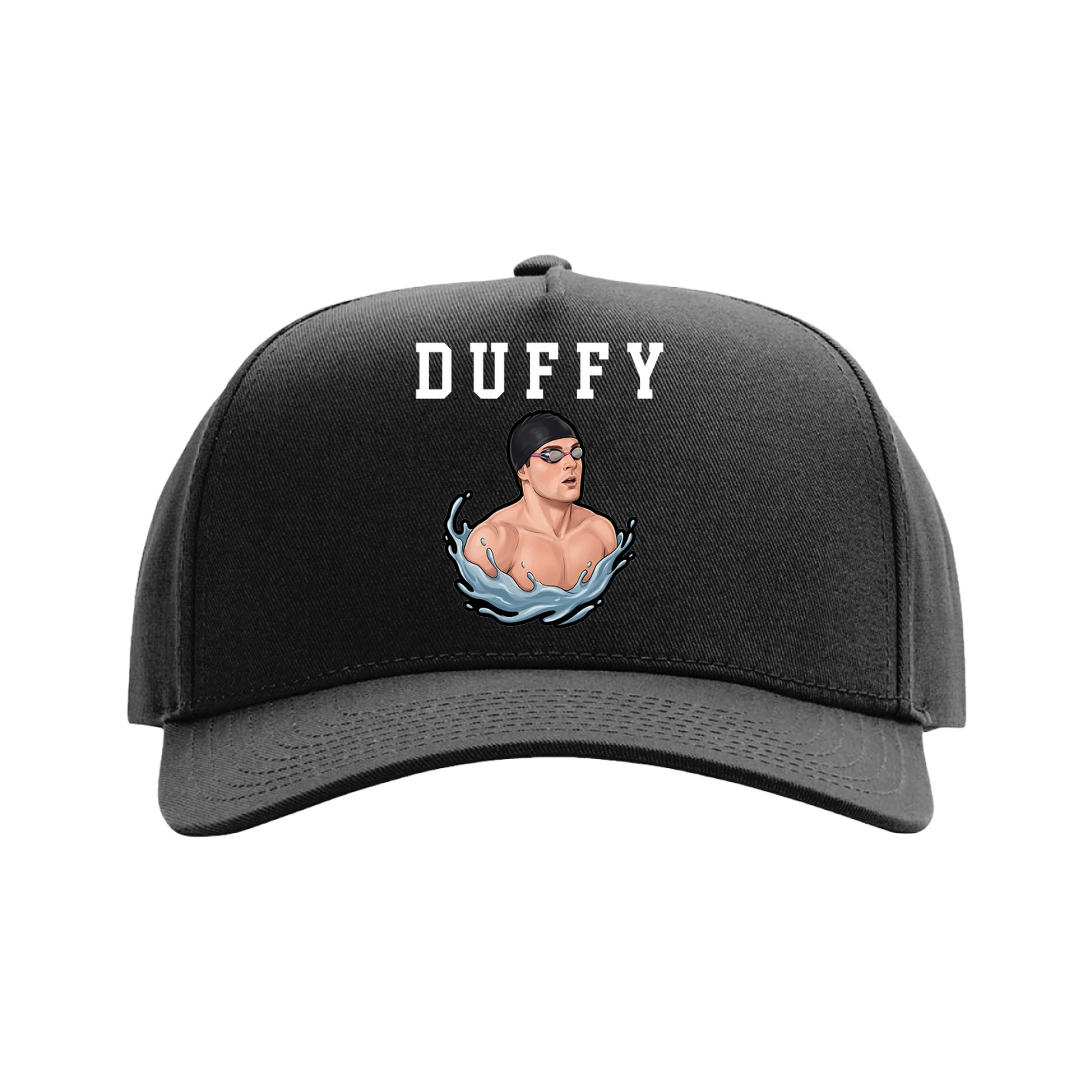Full Fabric Five-Panel Champ Cap — Shirsey in Black