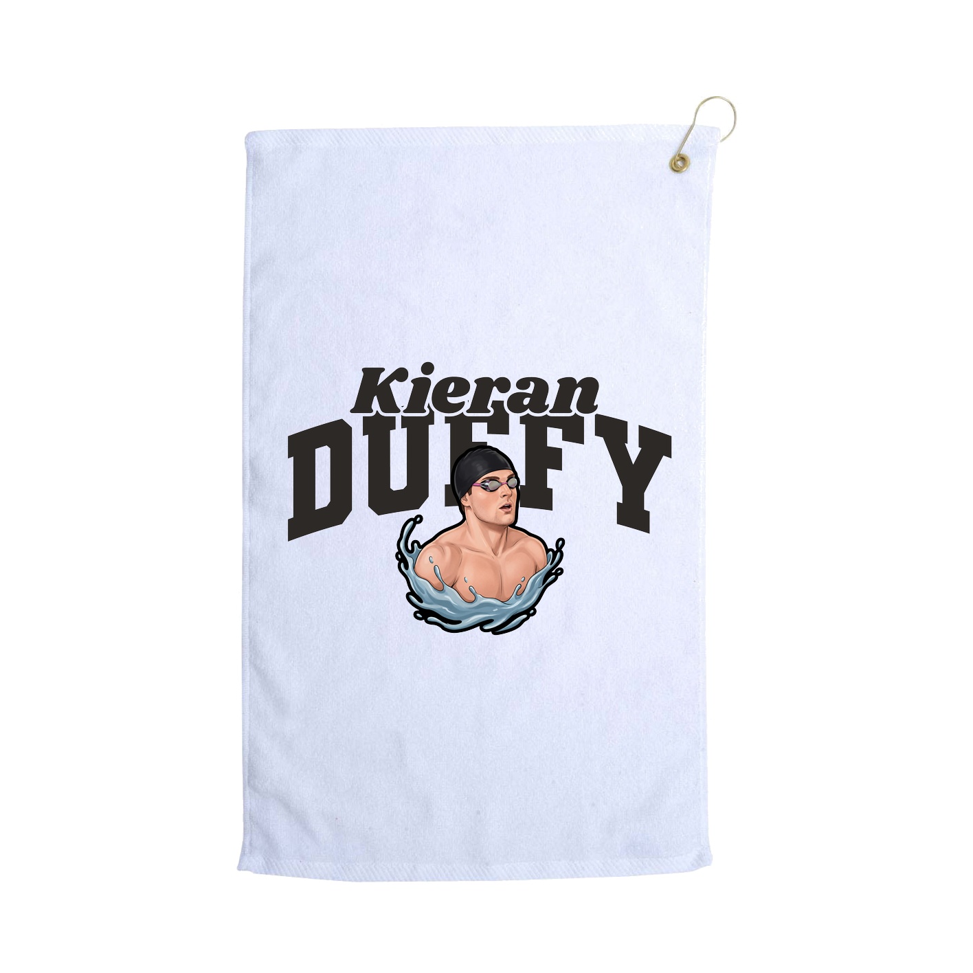 Golf Towel — Signature Arch in White