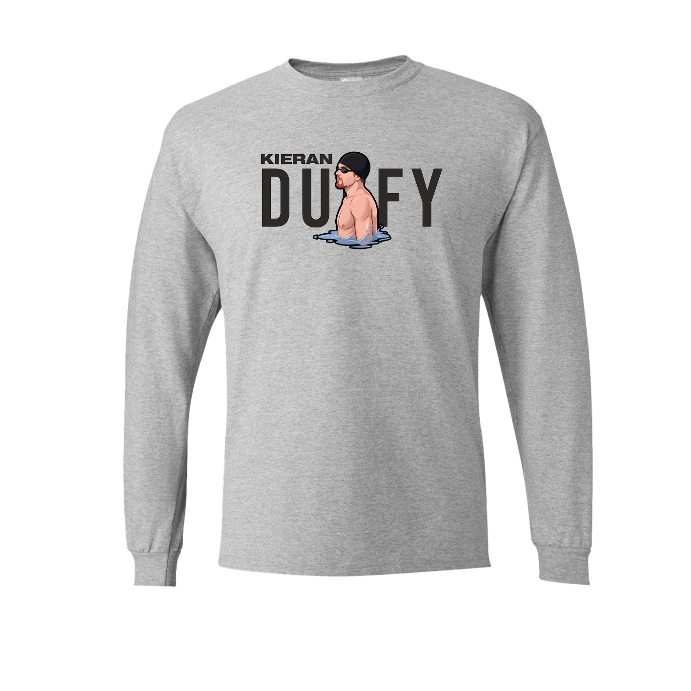 Long Sleeve Tee — Player Name in Grey