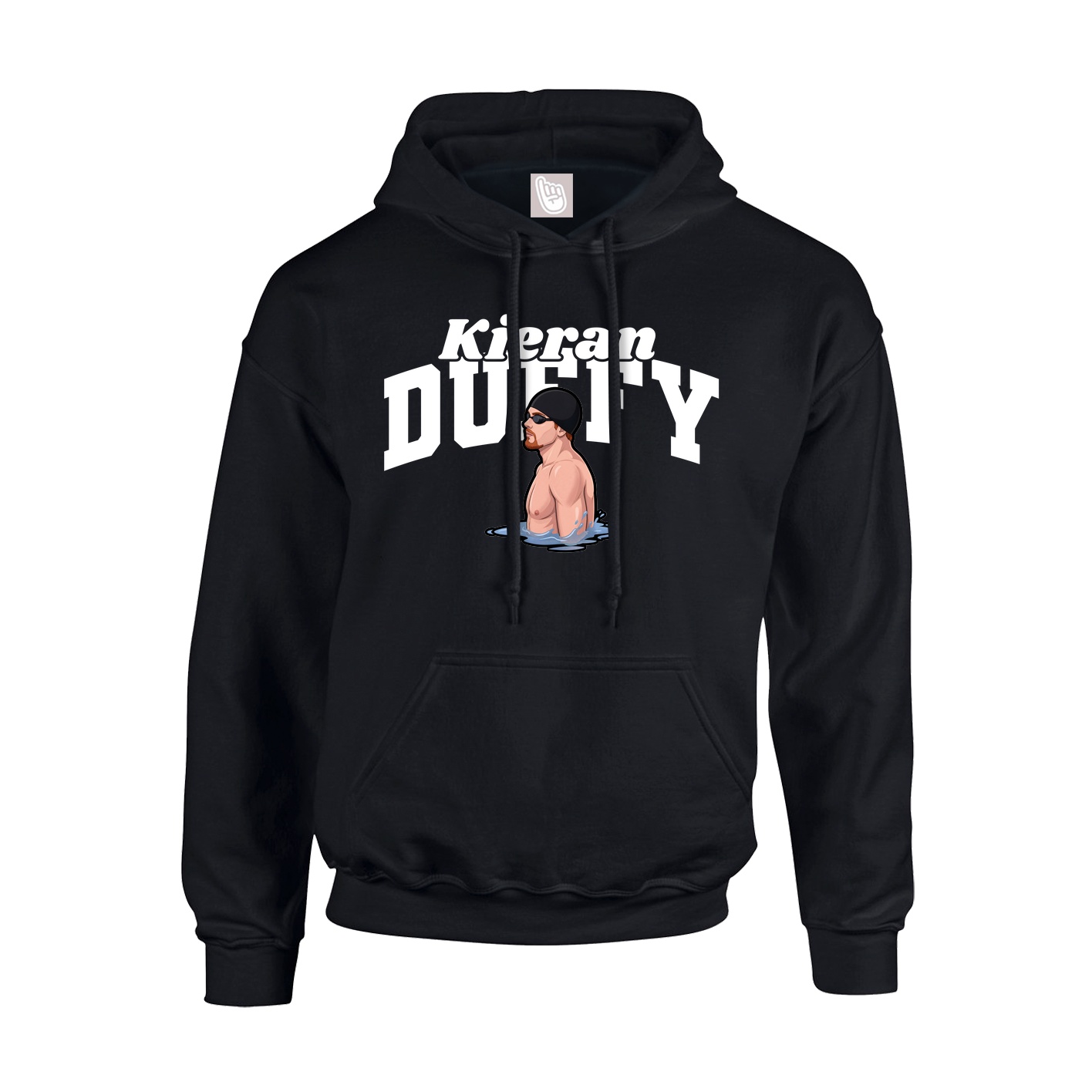 Youth Hoodie — Signature Arch in Black