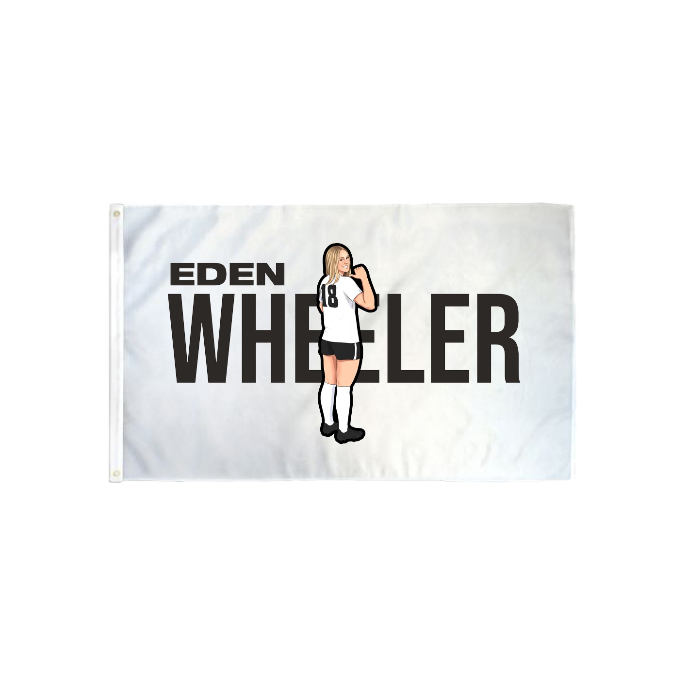 3x5 Flag — Player Name in Classic