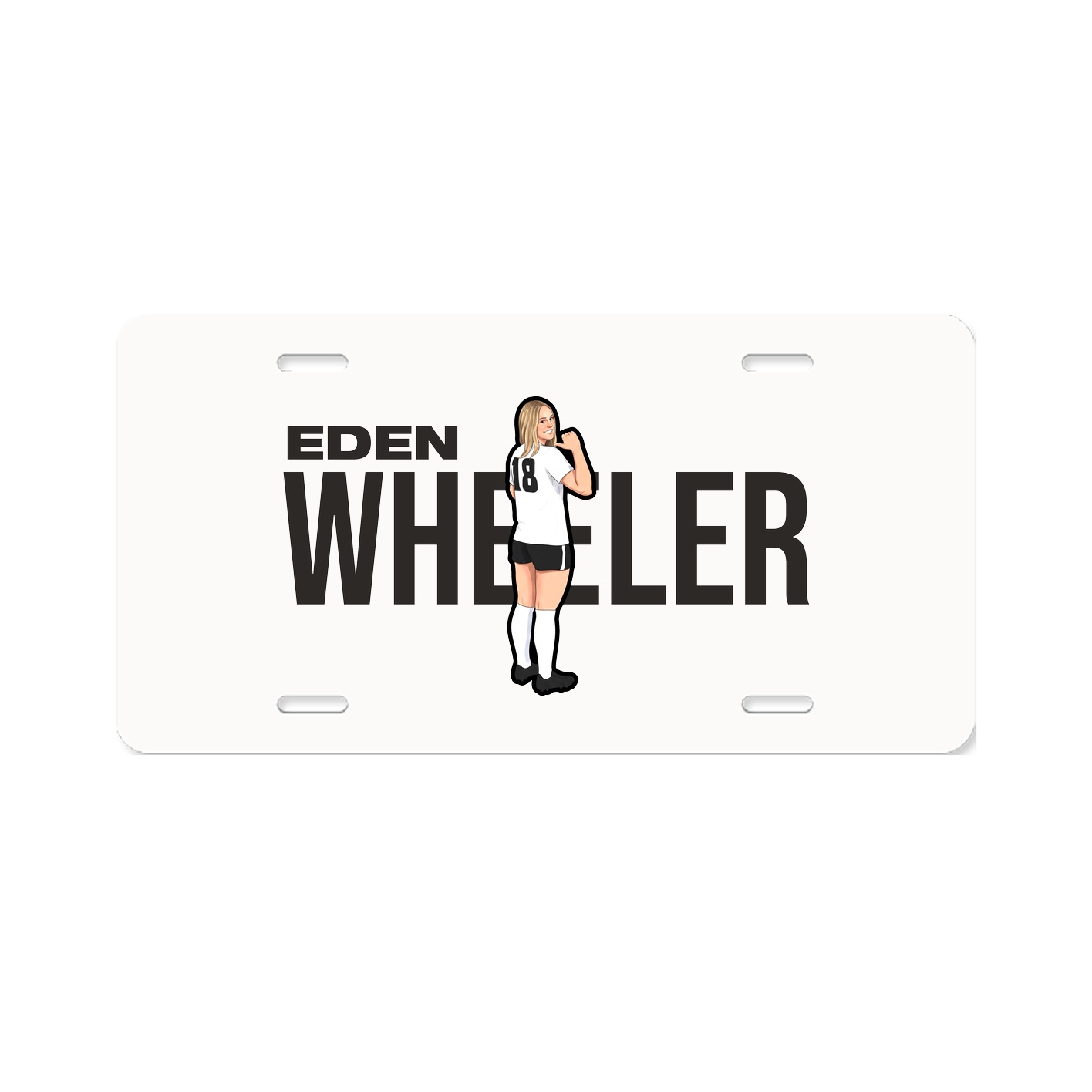 License Plate — Player Name in Classic
