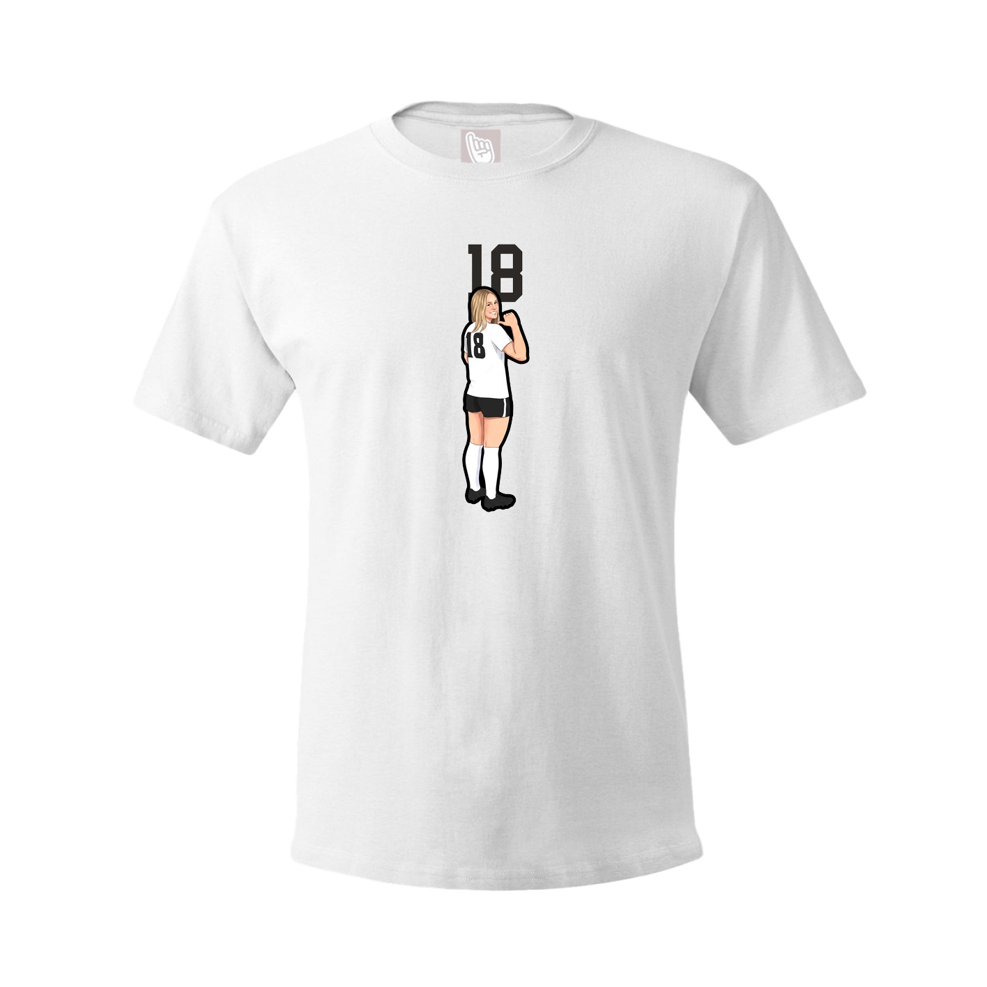 Tee — Number Top in White