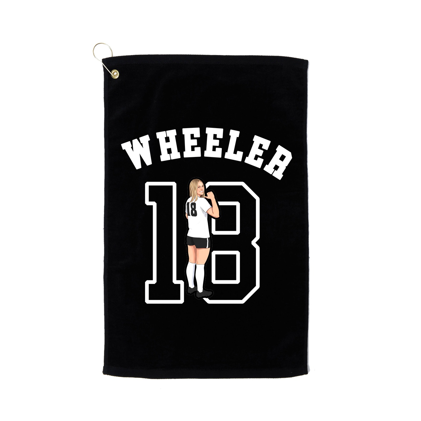 Golf Towel — Shirsey Arch in Black
