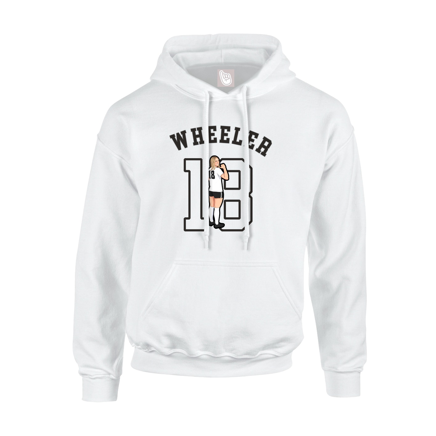 Hoodie — Shirsey Arch in White