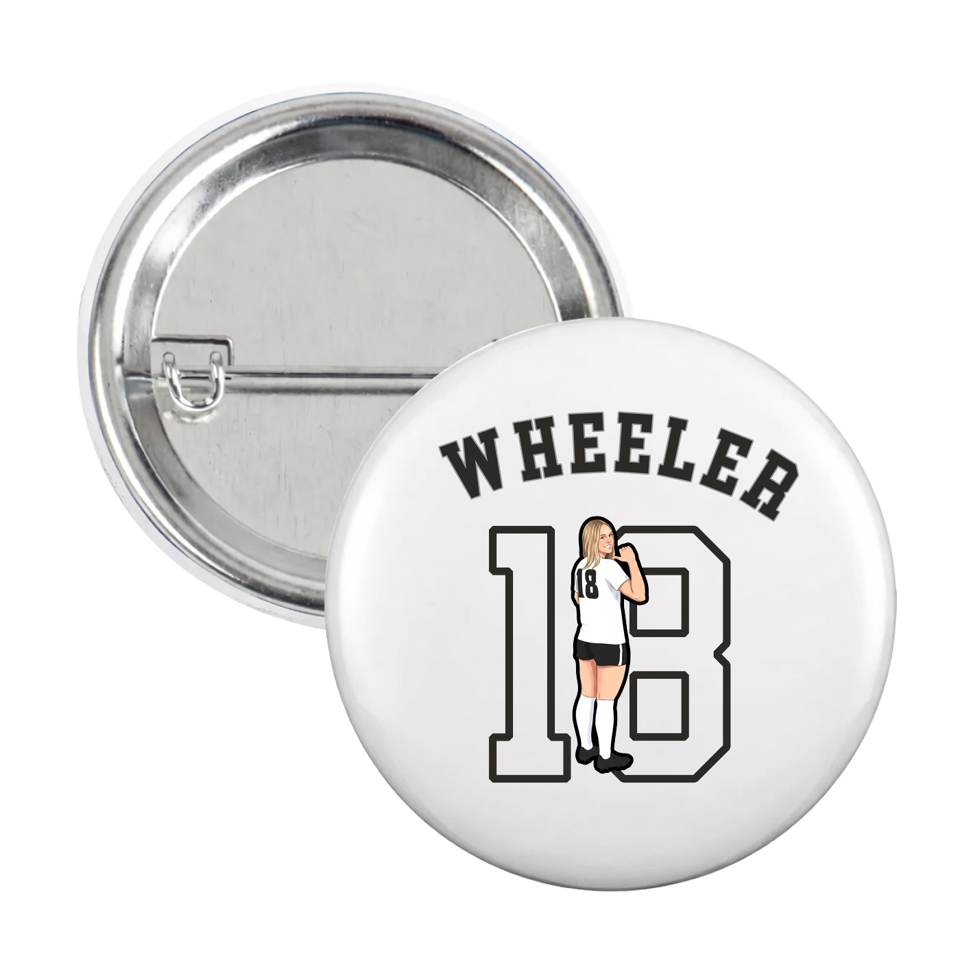 Game Day Button — Shirsey Arch in White