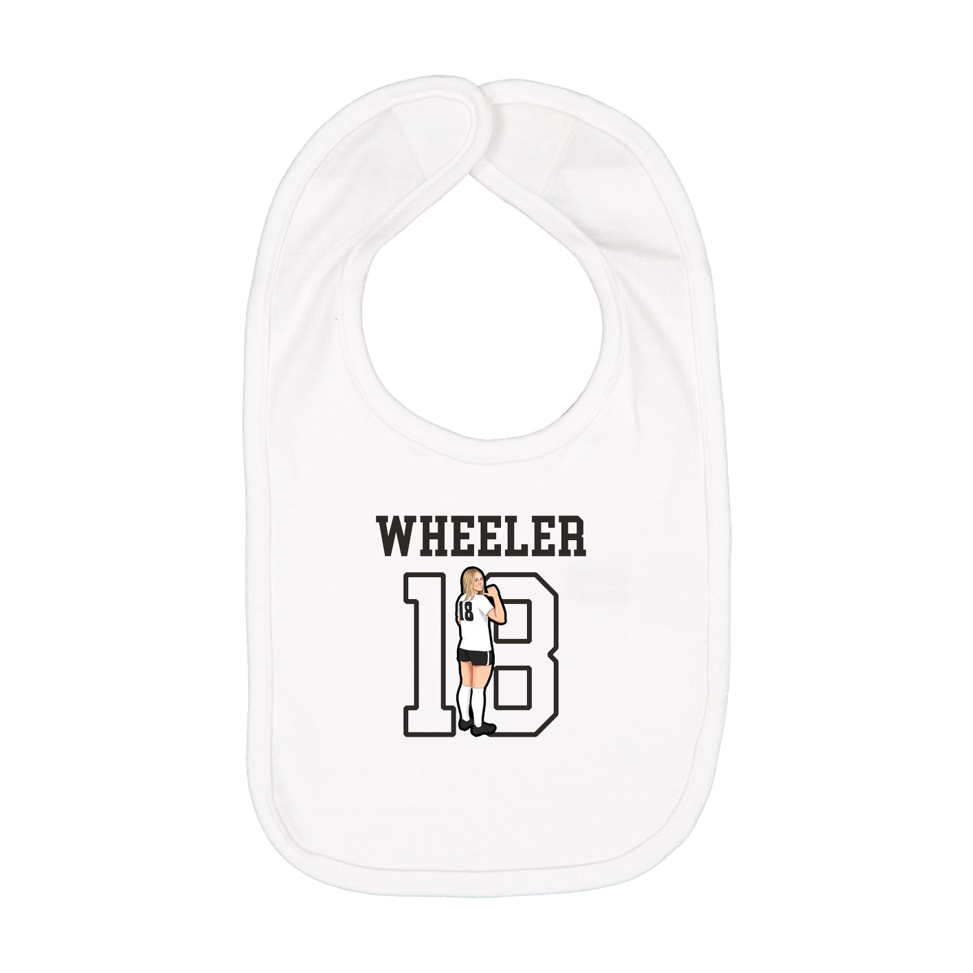 Infant Bib — Shirsey in White