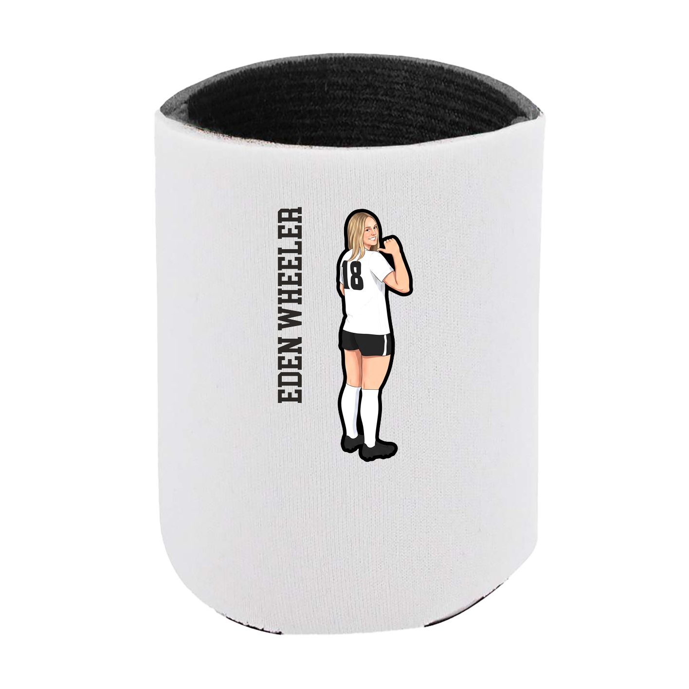 Can Holder — Name Vertical in White