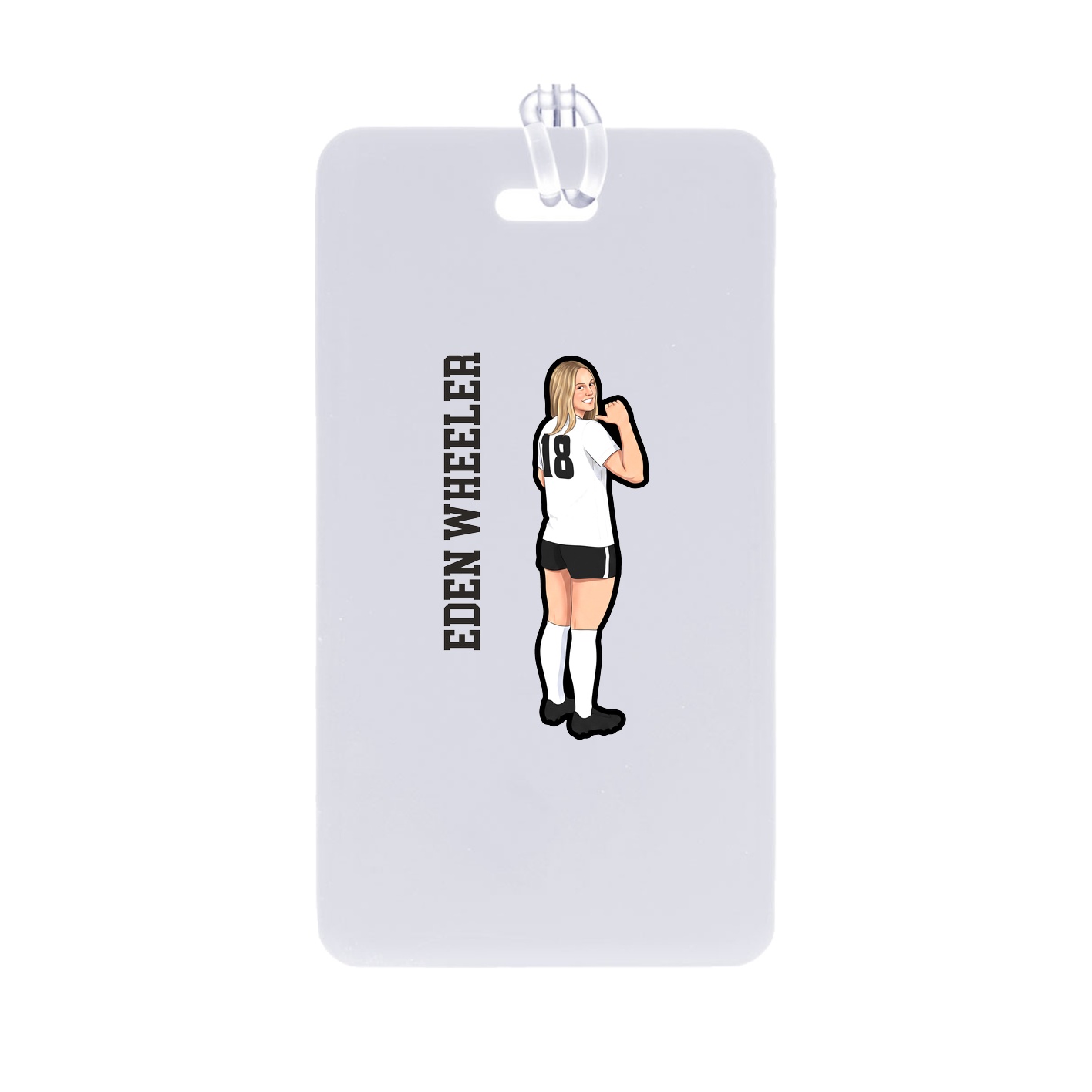 Bag Tag — Name Vertical in Classic