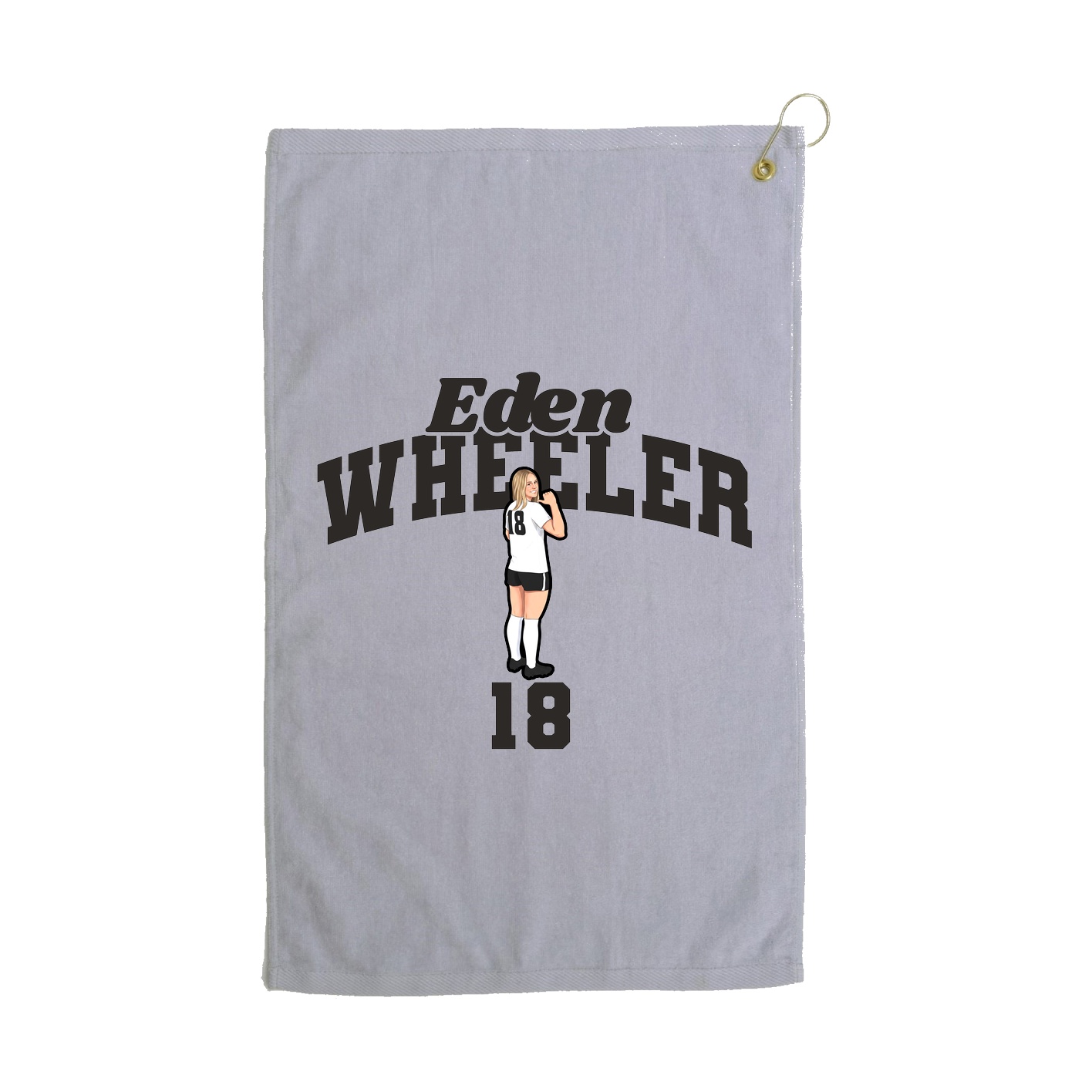 Golf Towel — Signature Arch in Grey