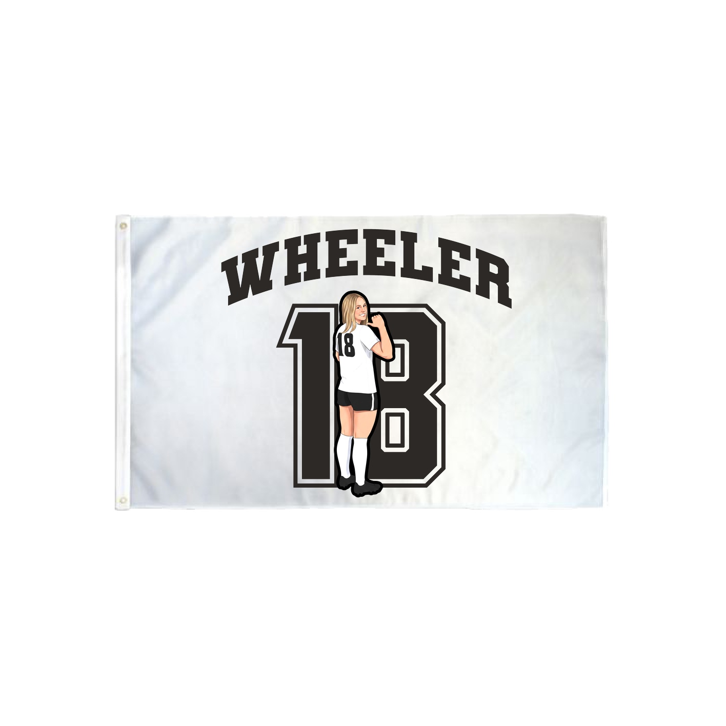 3x5 Flag — Number in Classic