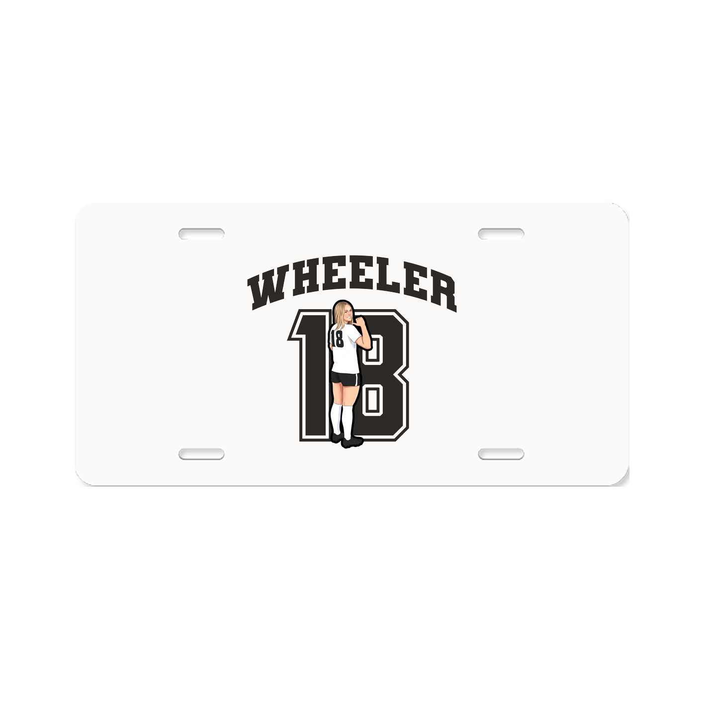 License Plate — Number in Classic