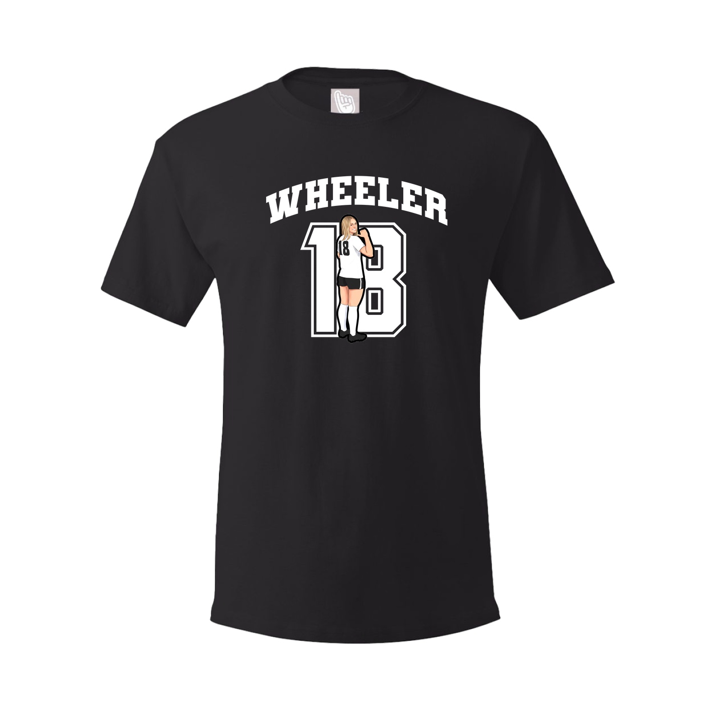 Youth Tee — Number in Black