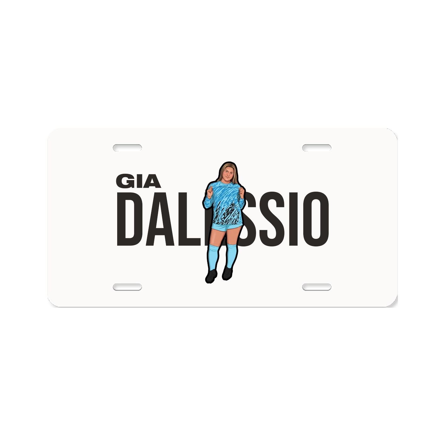 License Plate — Player Name in Classic