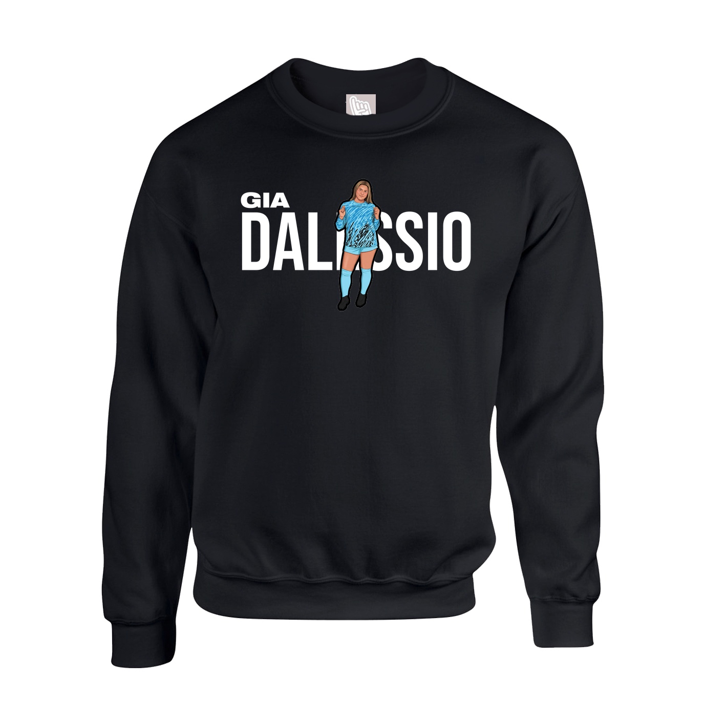 Fleece Crew — Player Name in Black