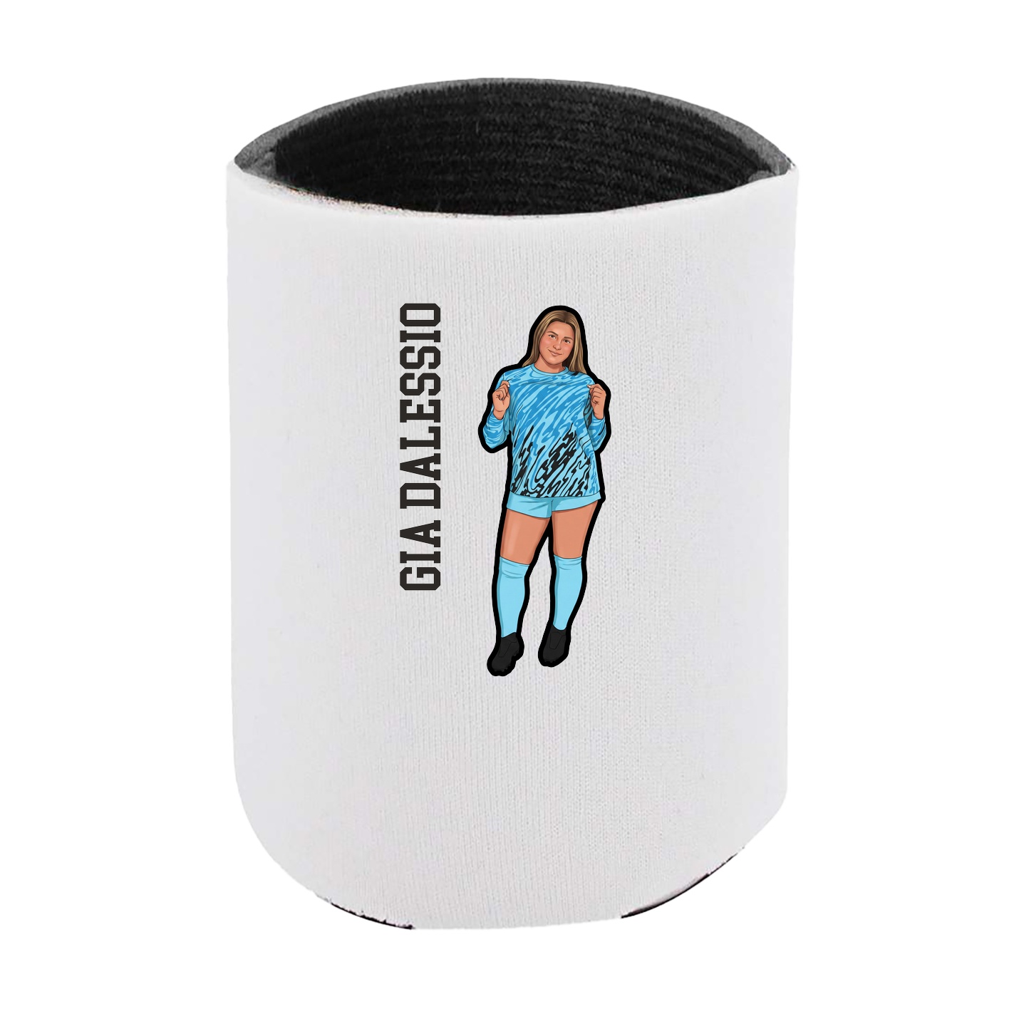 Can Holder — Name Vertical in White