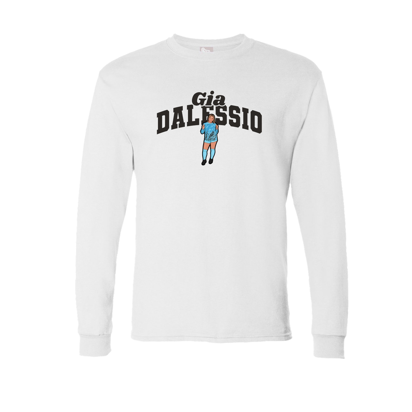 Long Sleeve Tee — Signature Arch in White
