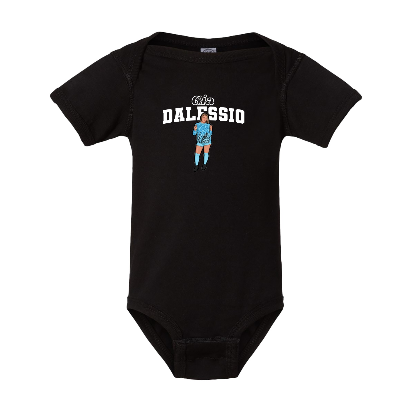 Baby Onesie — Name Arch in Black
