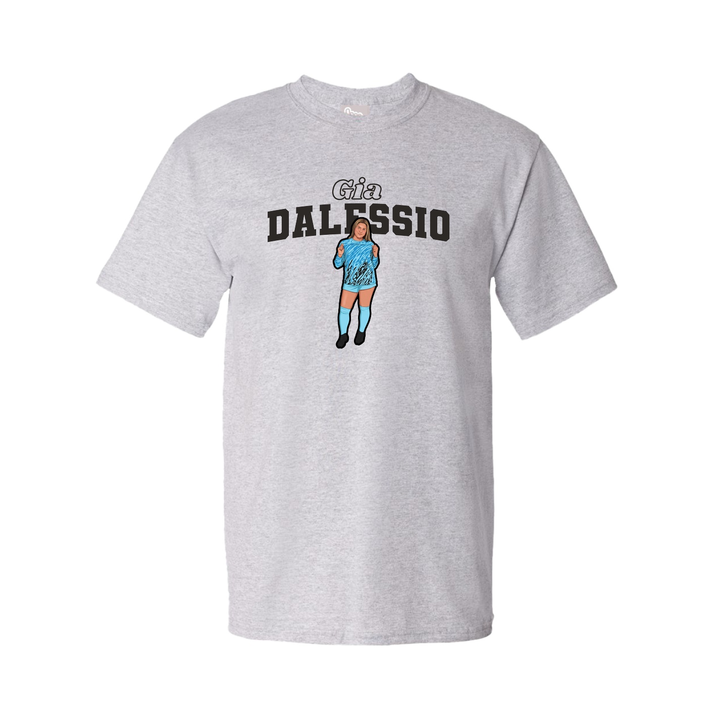 Youth Tee — Name Arch in Grey