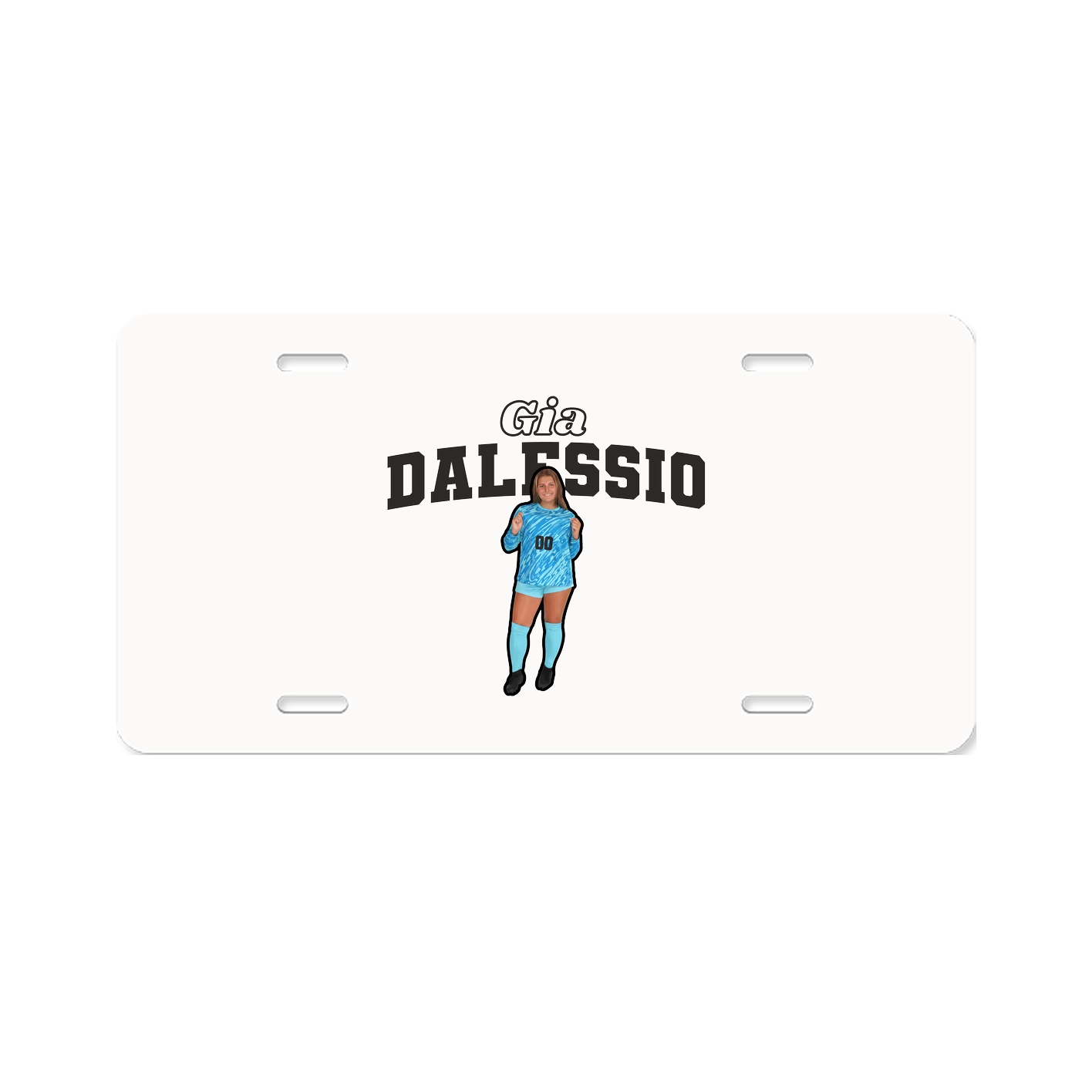 License Plate — Name Arch in Classic