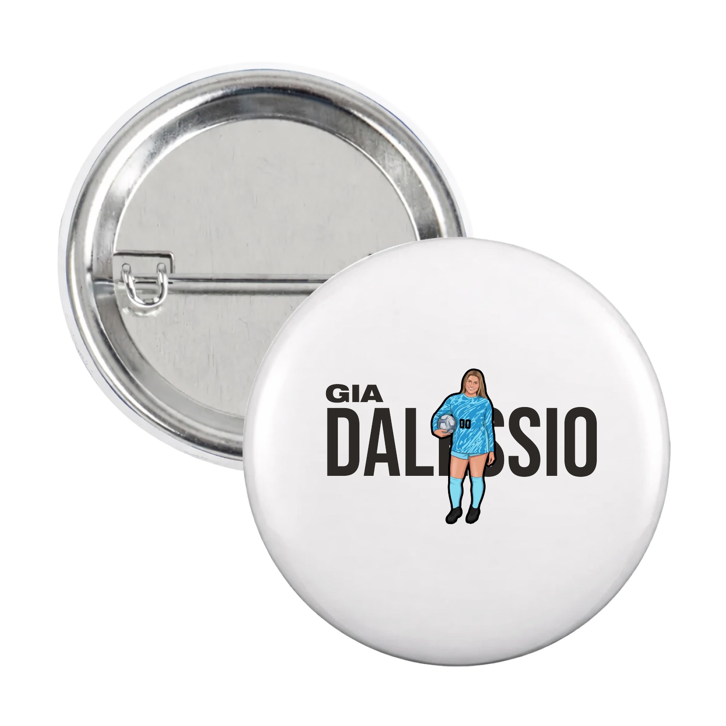 Game Day Button — Player Name in White