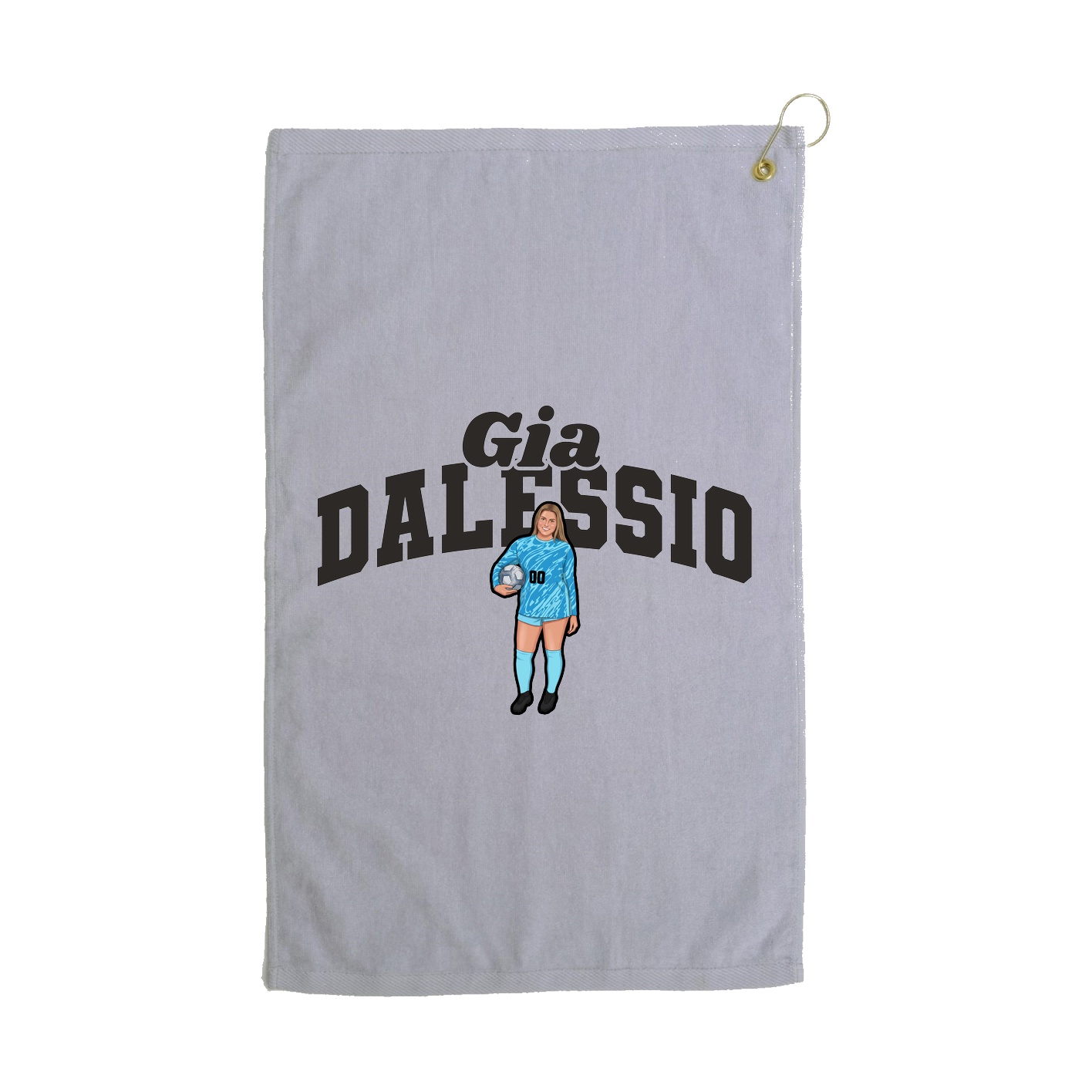 Golf Towel — Signature Arch in Grey