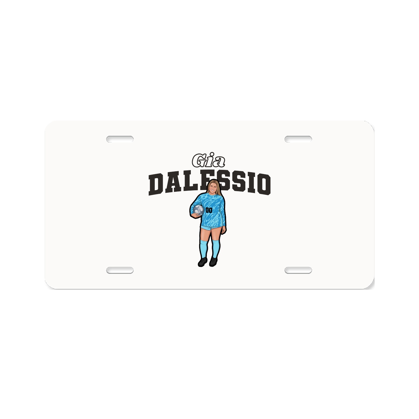 License Plate — Name Arch in Classic