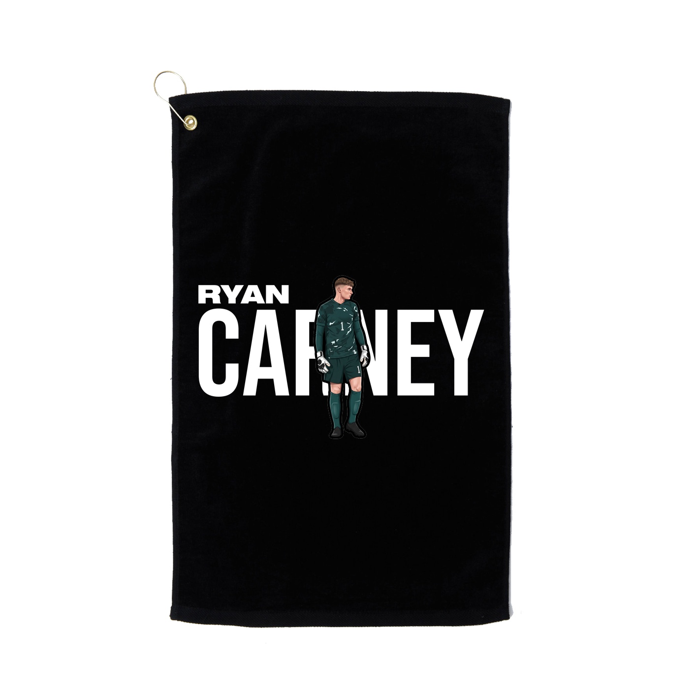 Golf Towel — Player Name in Black