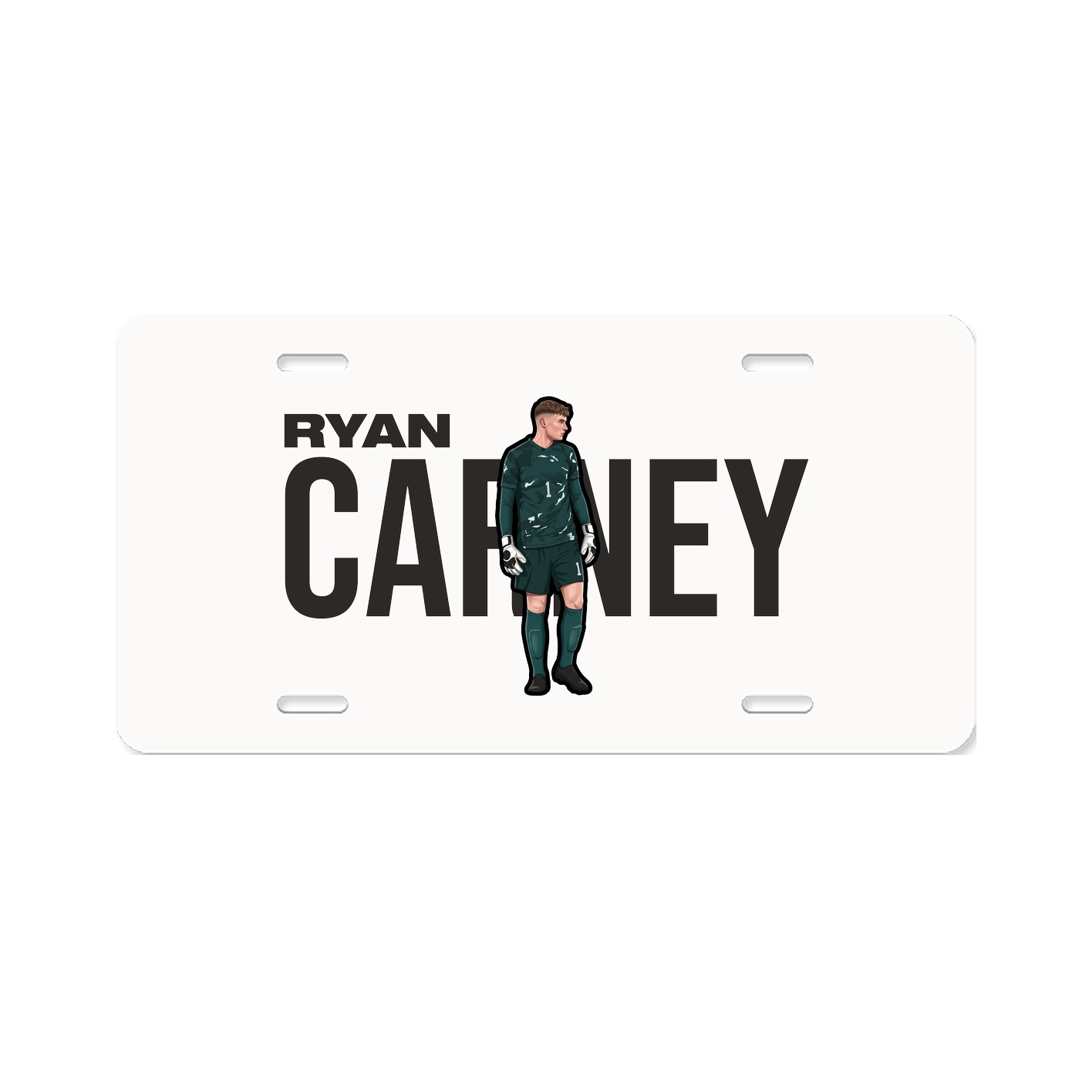 License Plate — Player Name in Classic