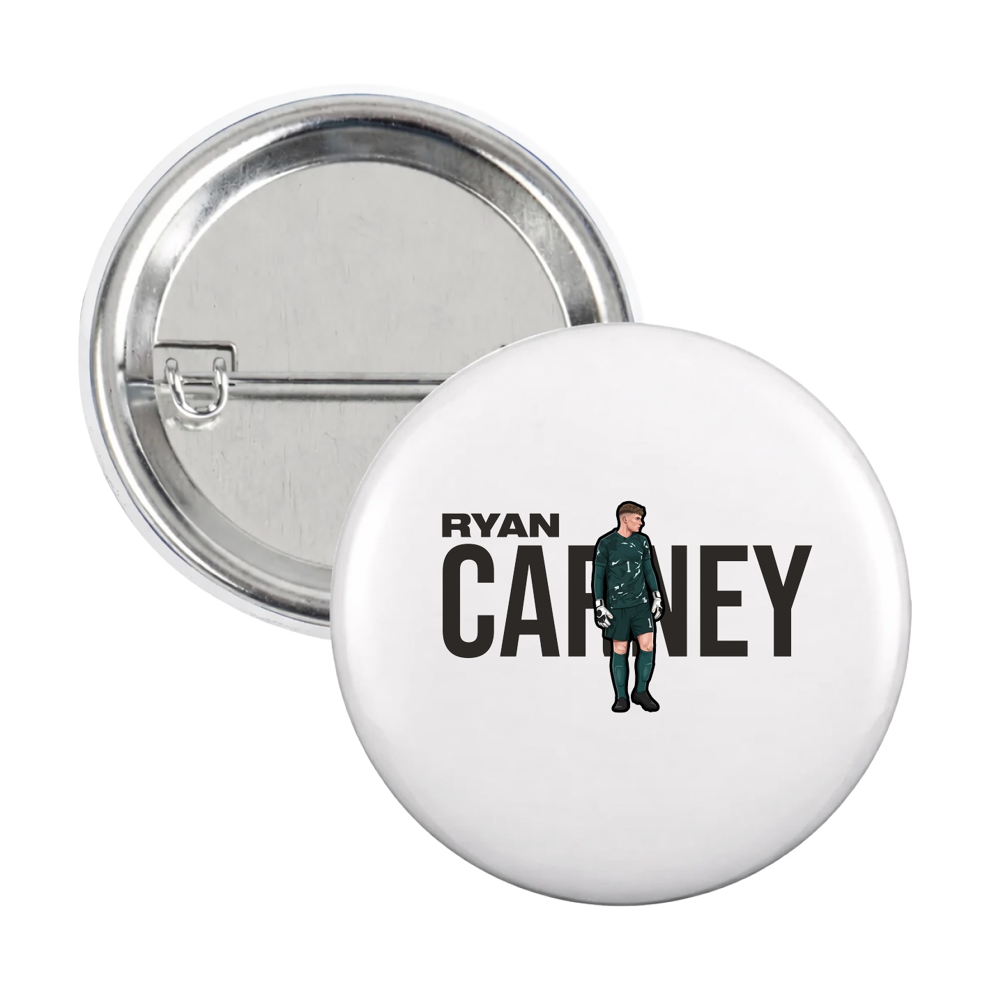 Game Day Button — Player Name in White
