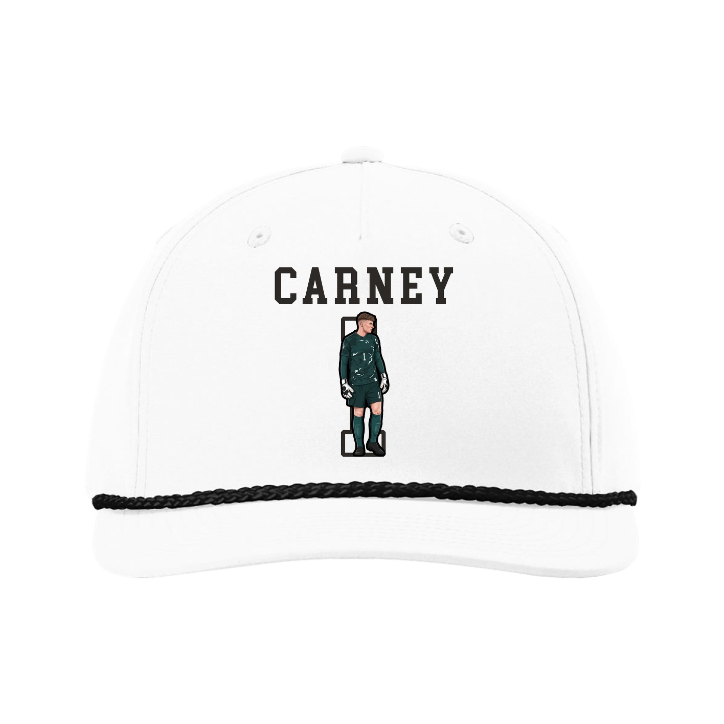 Five-Panel Classic Rope Cap — Shirsey in White