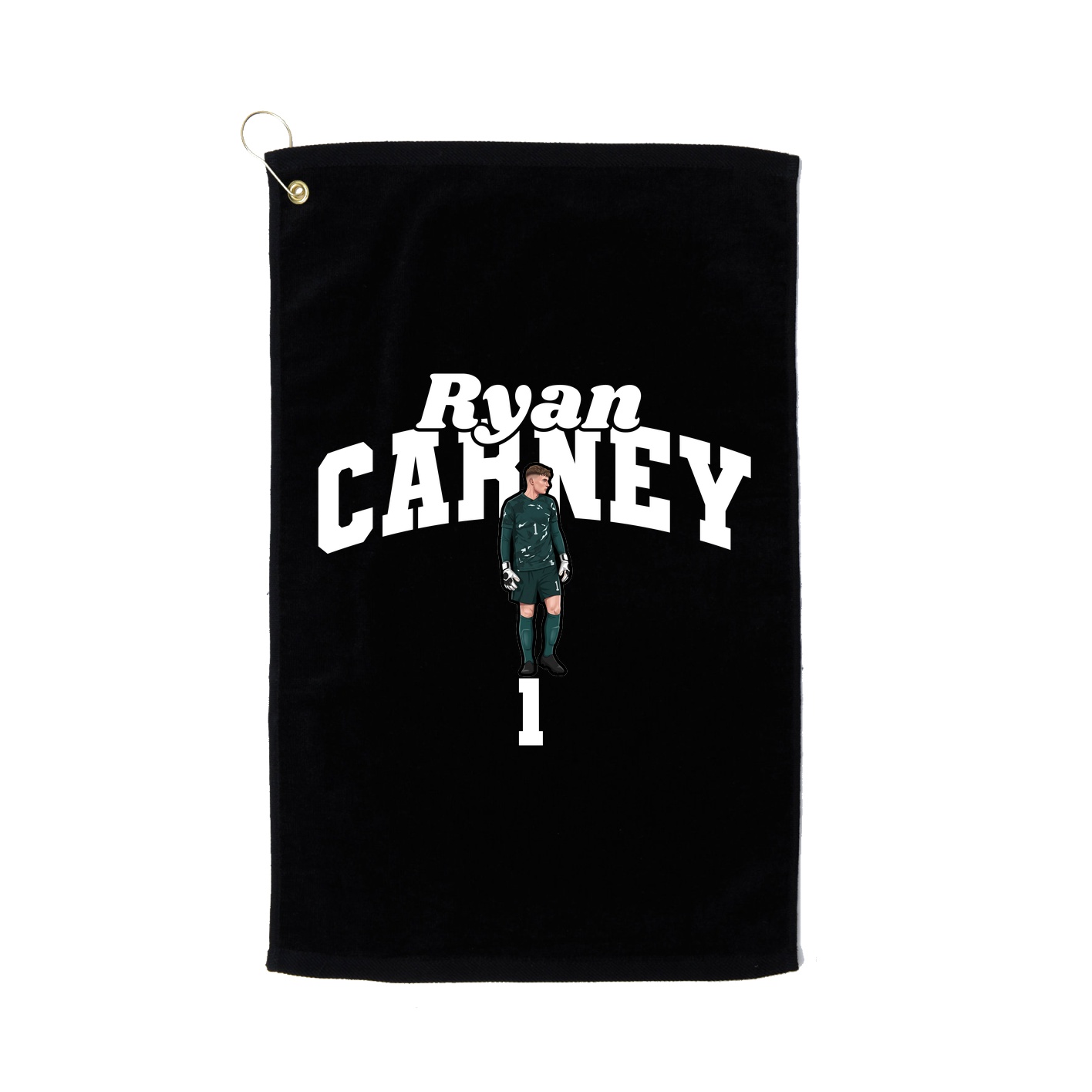 Golf Towel — Signature Arch in Black