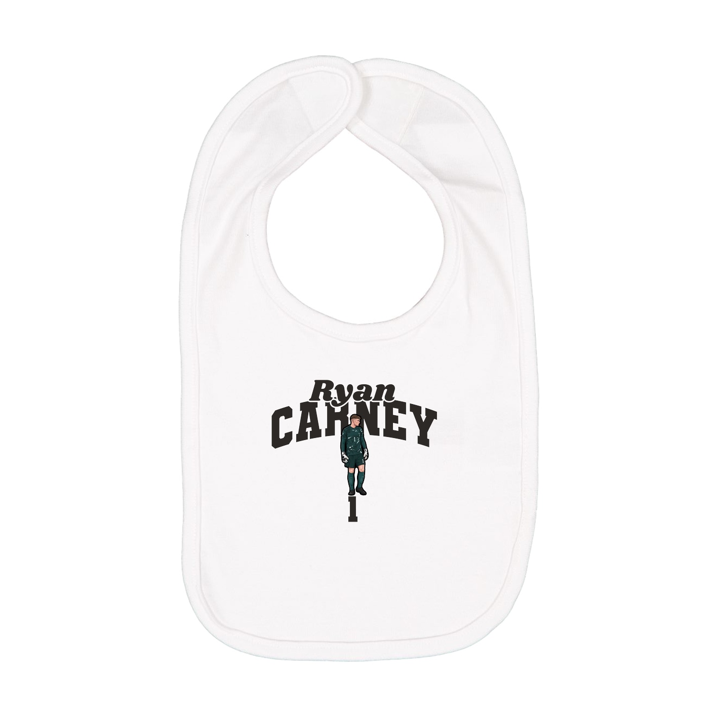 Infant Bib — Signature Arch in White
