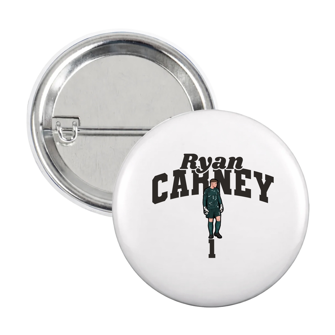 Game Day Button — Signature Arch in White