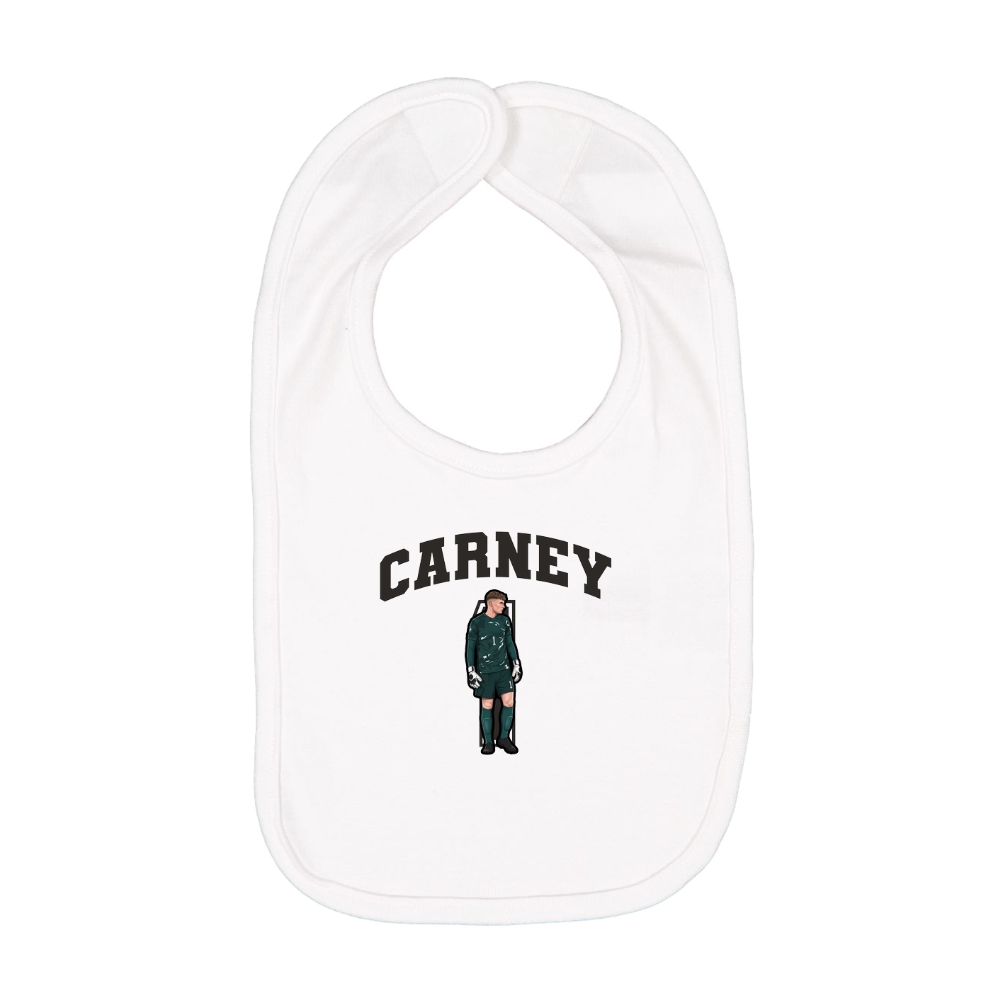 Infant Bib — Number in White