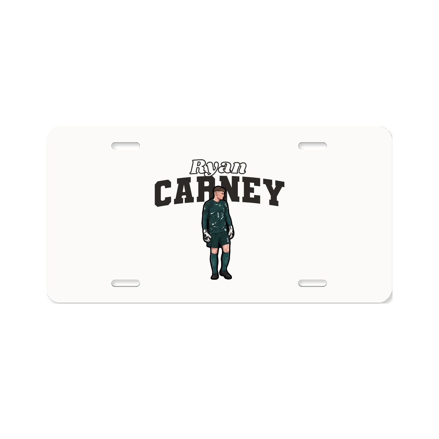 License Plate — Name Arch in Classic