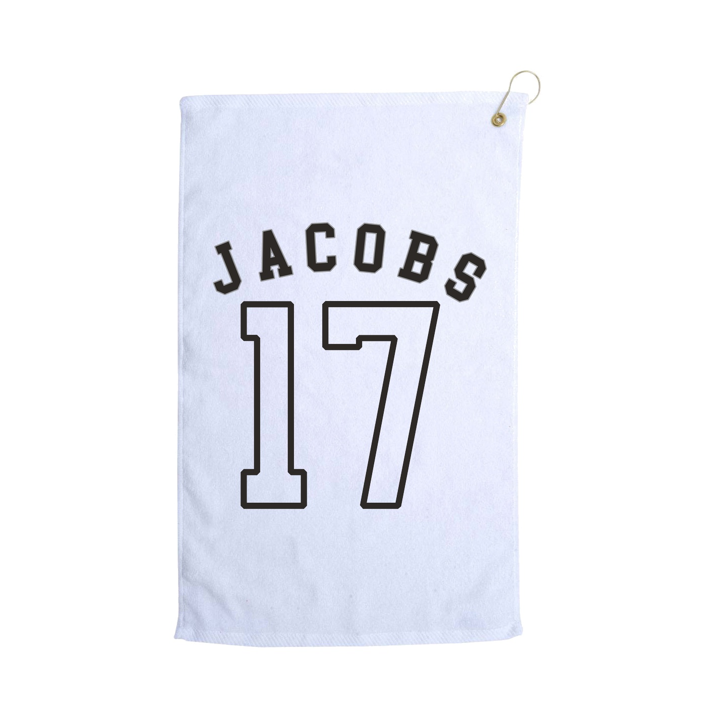 Golf Towel — Shirsey Arch in White