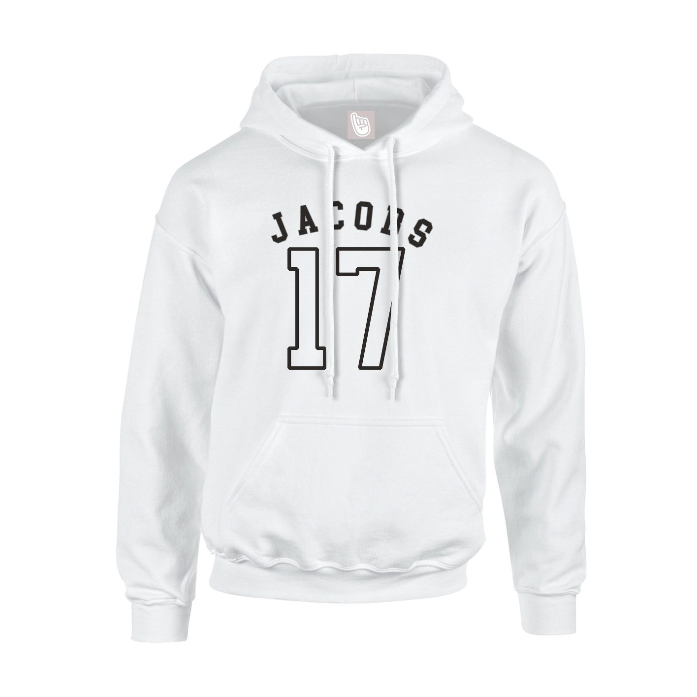 Youth Hoodie — Shirsey Arch in White