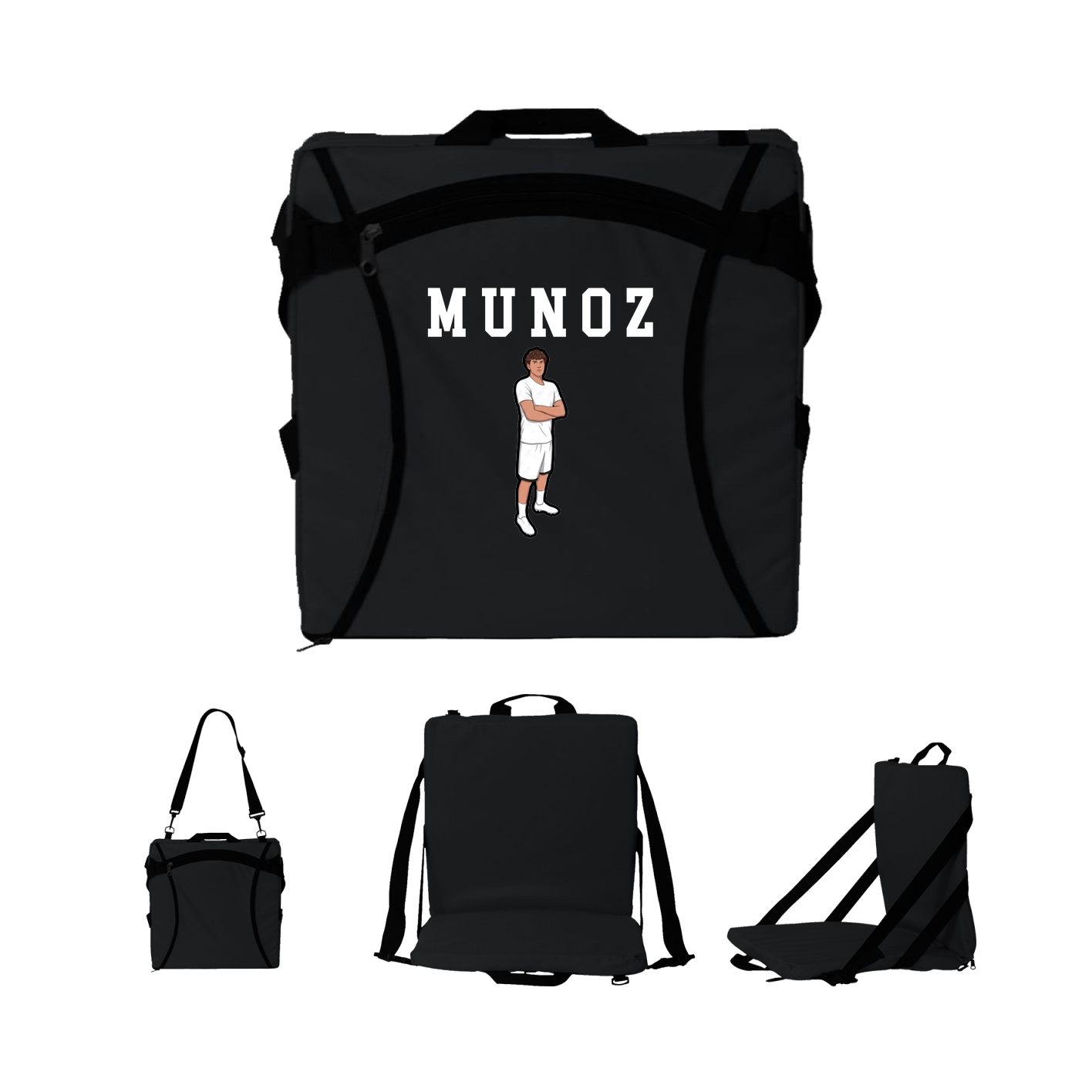 Folding Stadium Seat — Shirsey in Black