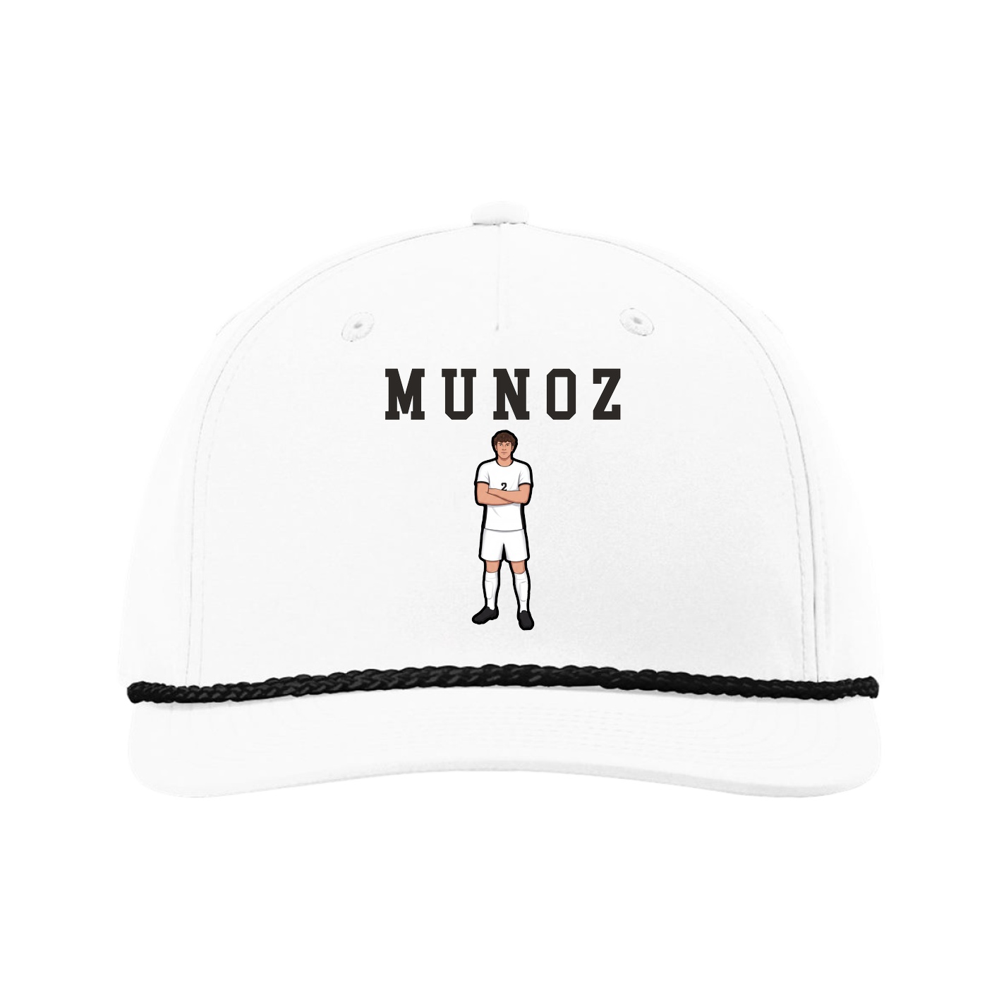 Five-Panel Classic Rope Cap — Shirsey in White