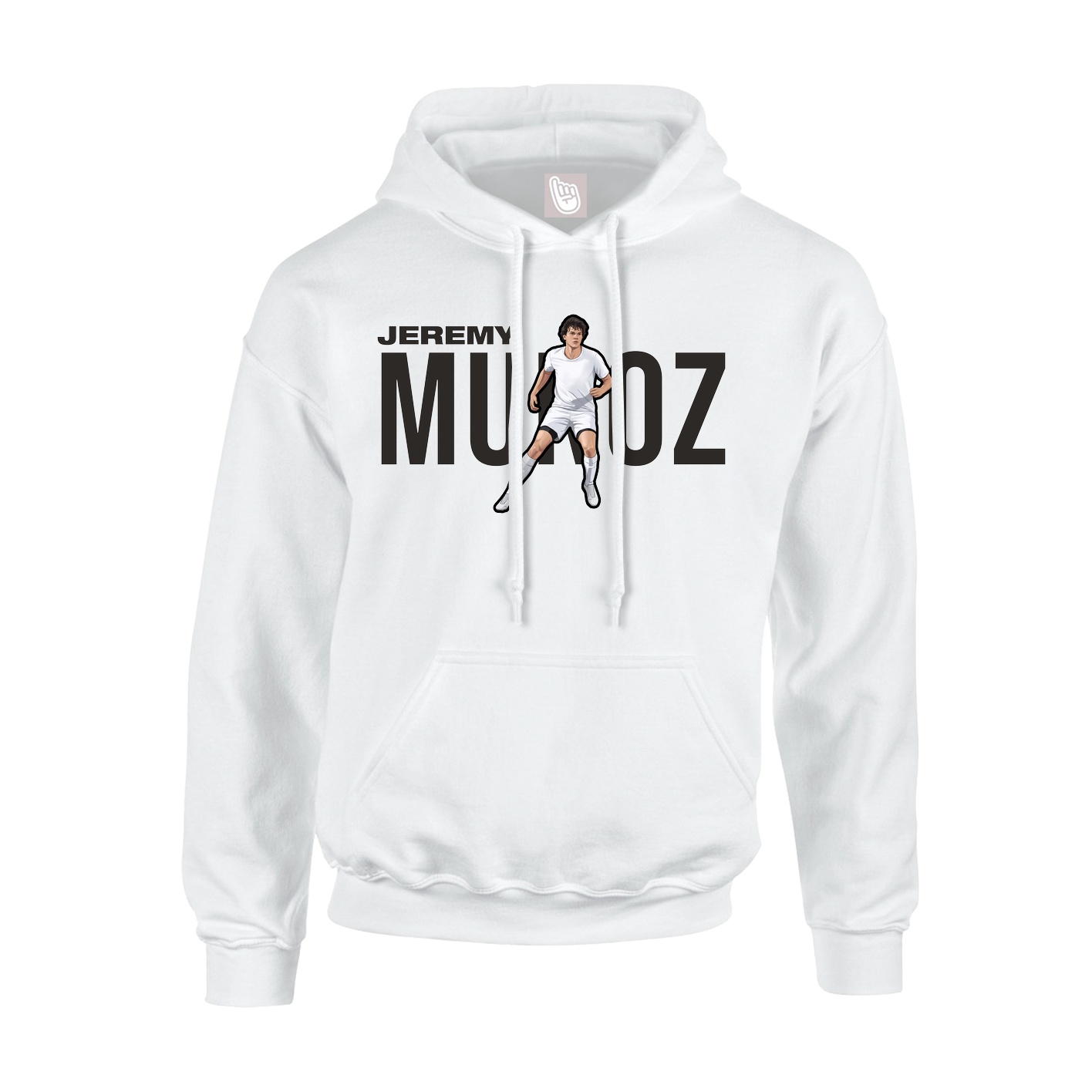 Youth Hoodie — Player Name in White