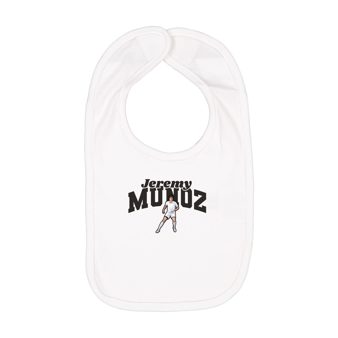 Infant Bib — Signature Arch in White