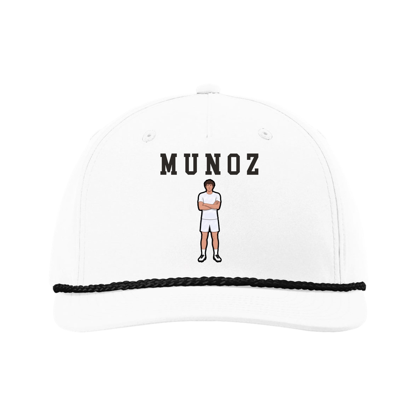 Five-Panel Classic Rope Cap — Shirsey in White