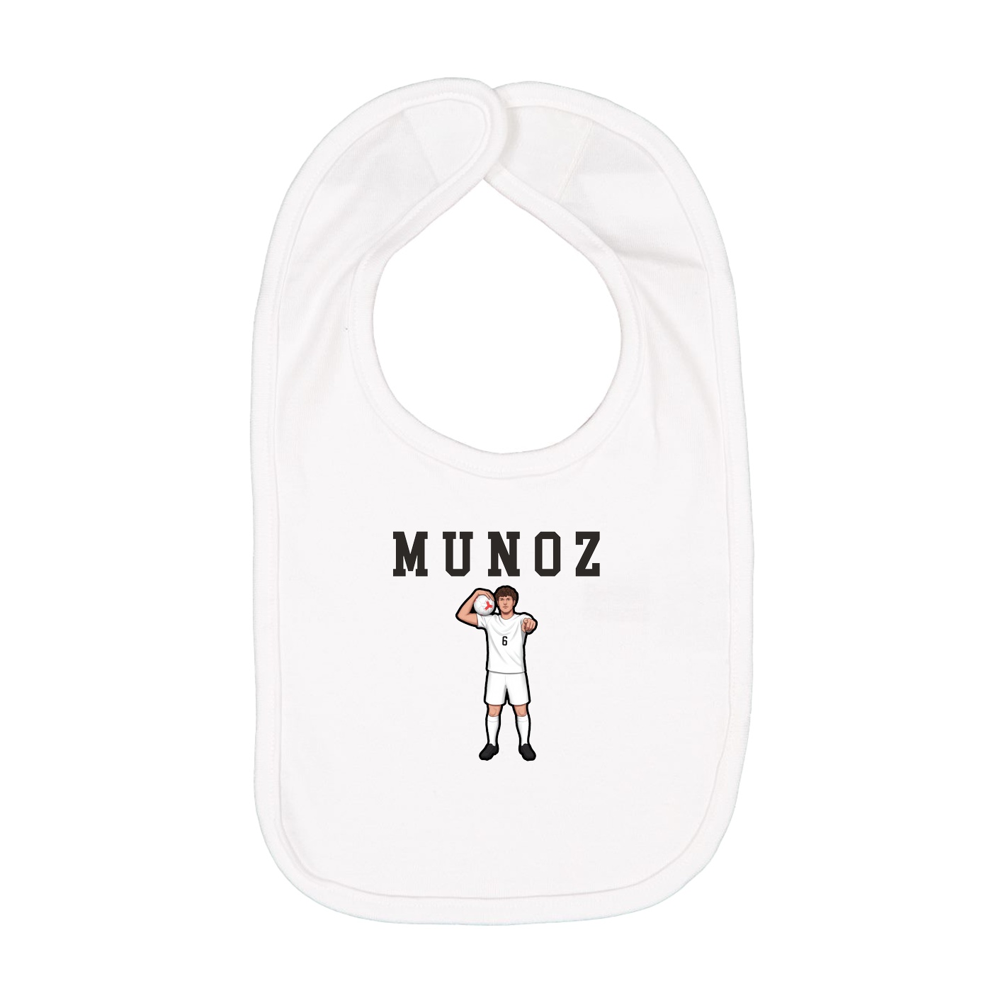 Infant Bib — Shirsey in White