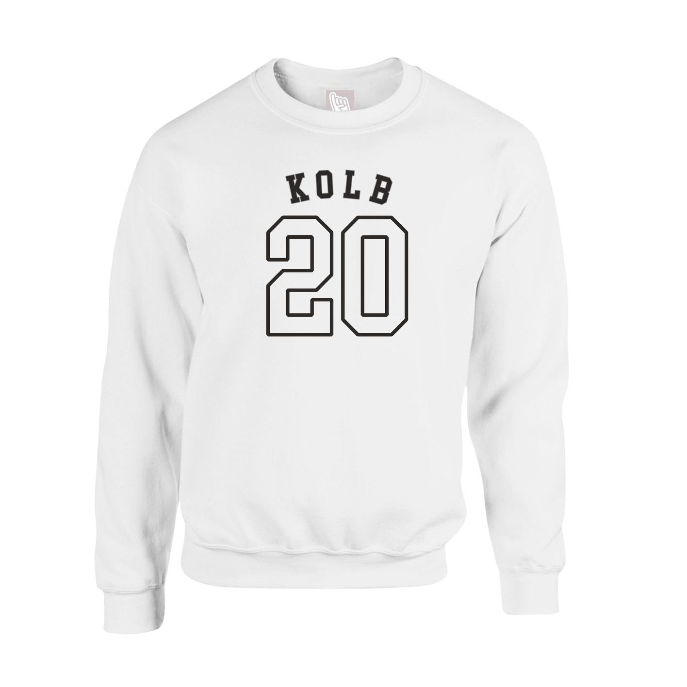 Fleece Crew — Shirsey Arch in White